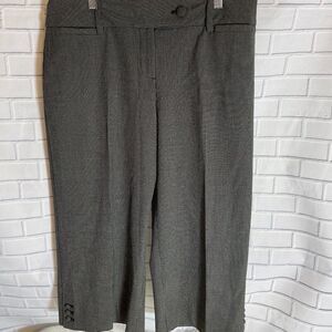 Ann Taylor Wide Leg Cropped‎ Plaid Pants Sz 6